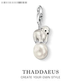 Polar Bear With Pearl Charm Pendant Accessories Animal Gift