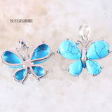 Green Aventurine Malachite Butterfly Pendant for Necklace