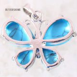 Green Aventurine Malachite Butterfly Pendant for Necklace