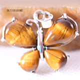 Green Aventurine Malachite Butterfly Pendant for Necklace