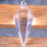 Crystal Quartz Pendant Hexagonal Column Bead for Necklace