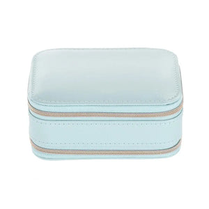 Women Jewelry Holder Box Faux Leather Mini Display Earring Case