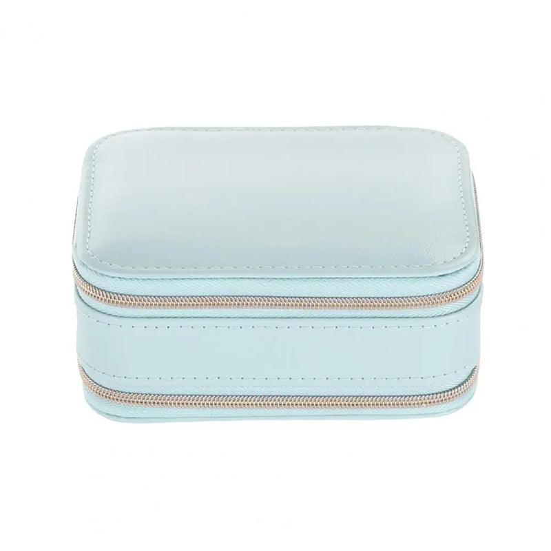 Women Jewelry Holder Box Faux Leather Mini Display Earring Case