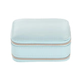 Women Jewelry Holder Box Faux Leather Mini Display Earring Case