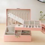 Jewelry Organizer Box for Earrings Rings Necklace Storage
