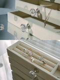3-Layer Acrylic Jewelry Organizer Box Large Capacity for Women, Stray Kids