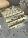 3-Layer Acrylic Jewelry Organizer Box Large Capacity for Women, Stray Kids