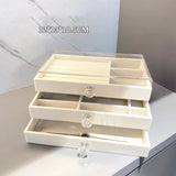 3-Layer Acrylic Jewelry Organizer Box Large Capacity for Women, Stray Kids