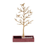 Metal Jewelry Rack Tree-shaped Stand Modern Girls Storage Tray