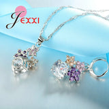 925 Silver Austrian Crystal Jewelry Set Wedding Accessories