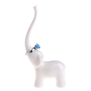 Women Jewelry Box Elephant Ring Holder Organizer