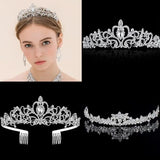 Crystal Rhinestone Tiara Crown Headband Wedding Bridal Prom Party