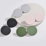 Paint Round Earrings Medium Statement Round Stud Earrings