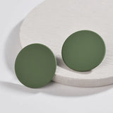 Paint Round Earrings Medium Statement Round Stud Earrings