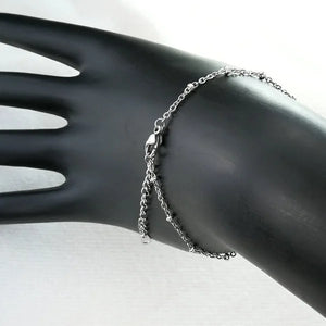 Stainless Steel Bracelet Anklet Adjustable B201