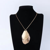 Geometric Statement Necklace Long Sweater Chain Collar Jewelry