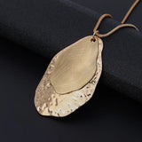 Geometric Statement Necklace Long Sweater Chain Collar Jewelry