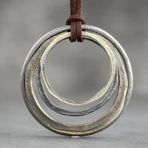 Vintage Pendant Necklace Geometric Clothes Accessories Jewelry Rope