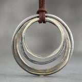 Vintage Pendant Necklace Geometric Clothes Accessories Jewelry Rope