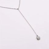 Silver Plated Layer Necklace Set Charm Bar Statement Necklace for Women