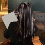 Rhinestone Tassel Headband Glitter Hair Hoop Headpiece