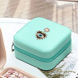 Women Leather Jewelry Organizer Display Travel Jewelry Case Boxes