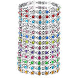 Women's Magnetic Bracelet Pain Relief Titanium Steel Therapy Cubic Zirconia