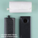 Women Makeup Bags Jewelry Box Roll Handbag Waterproof PU
