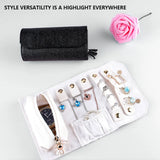 Women Makeup Bags Jewelry Box Roll Handbag Waterproof PU