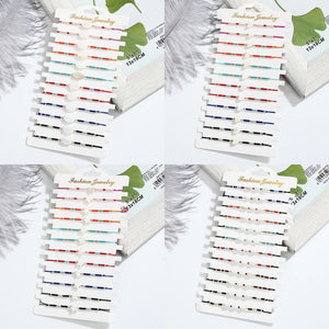 12pcs Seed Bead Shell Charms Bracelet Thin Wax Rope Hand Woven