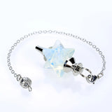 Pink Crystal Merkaba Pendulum for Dowsing Wicca Reiki