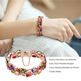 Crystal Bangle Unisex Wrist Jewelry Rhinestone Dressing