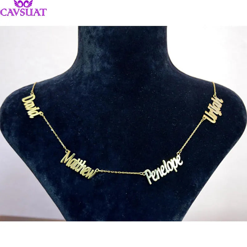 Personalized 4 Name Necklace for Family