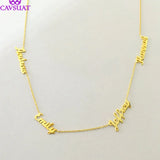 Personalized 4 Name Necklace for Family