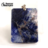 Sodalite Beads Quartz Stone Pendant Necklace