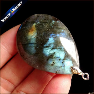 Labradorite Moonstone Quartz Stone Necklace Colar Feminino