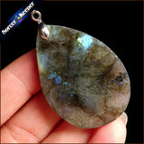 Labradorite Moonstone Quartz Stone Necklace Colar Feminino