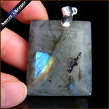 Labradorite Moonstone Quartz Necklace with Chain