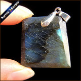 Labradorite Moonstone Quartz Stone Pendant Necklace Colares Femininos