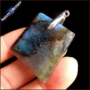 Labradorite Moonstone Quartz Stone Pendant Necklace Colares Femininos