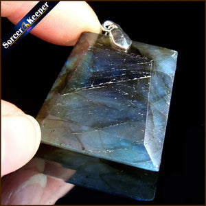 Labradorite Moonstone Quartz Stone Pendant Necklace Colares Femininos