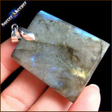 Labradorite Moonstone Quartz Stone Necklace Colares Femininos