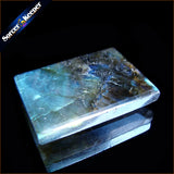 Labradorite Moonstone Quartz Stone Pendant Necklace Colares Femininos