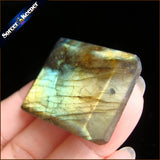 Labradorite Moonstone Quartz Stone Pendant Necklace Colar Feminino KS309