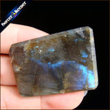 Labradorite Moonstone Quartz Stone Pendant Necklace Colar Feminino KS309