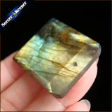 Labradorite Moonstone Quartz Stone Pendant Necklace Colar Feminino KS309