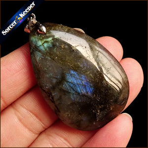 Labradorite Moonstone Pendant Necklace