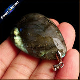 Labradorite Moonstone Pendant Necklace