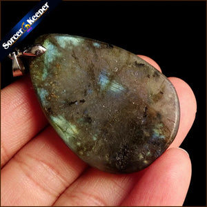 Labradorite Moonstone Pendant Necklace