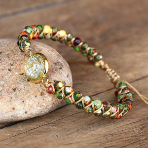 DIY Friendship Orgonite Braided Bracelet Boho Yoga Beaded